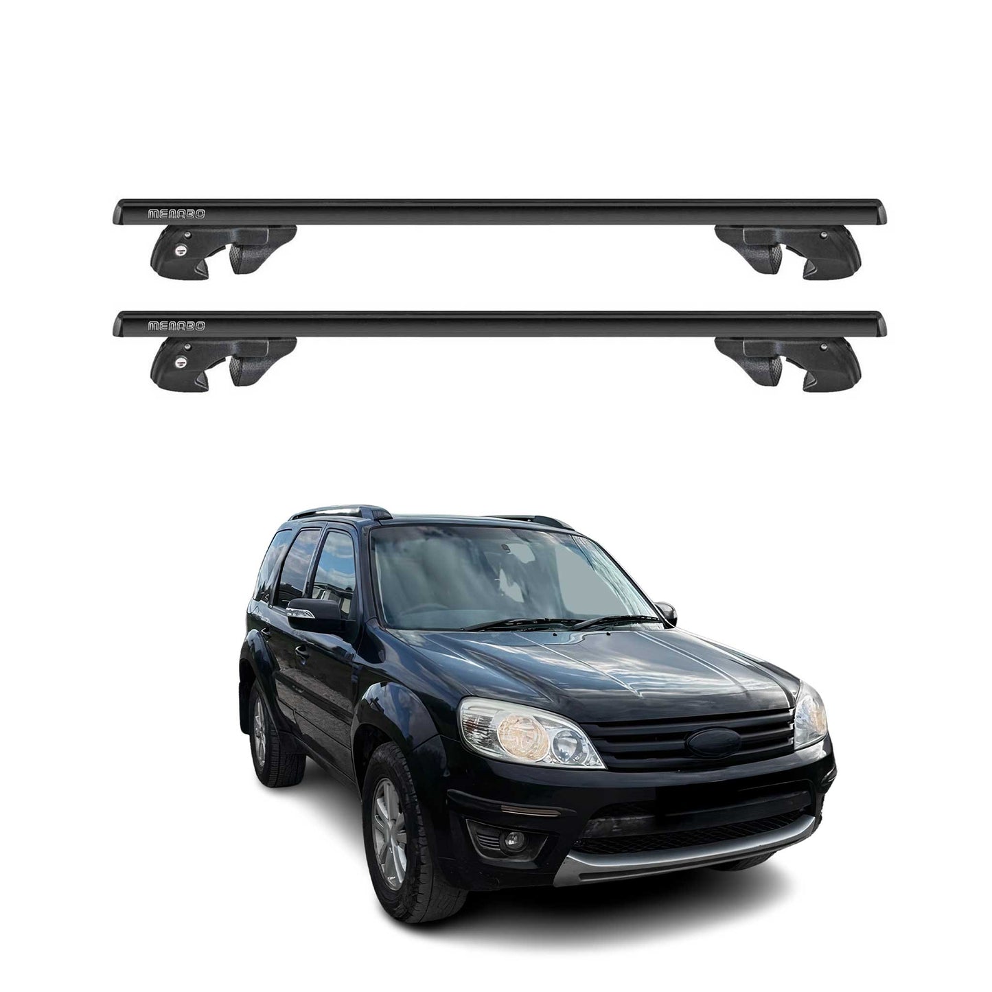 2008-2012 Ford Escape Roof Rack Cross Bars Black