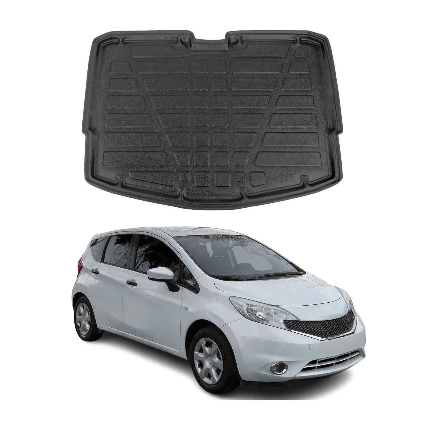 2014-2019 Nissan Versa Note Cargo Liner Trunk Mat All Weather Black