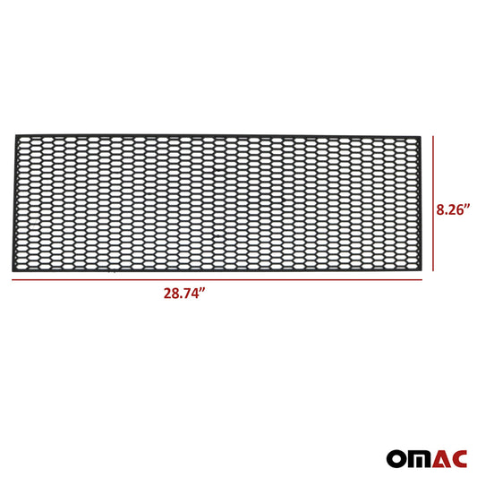 OMAC 28.74" x 8.26‚Äö√Ñ√π Trimmable Black ABS Plastic Honeycomb Mesh Grill Spoiler Bumper 96073081