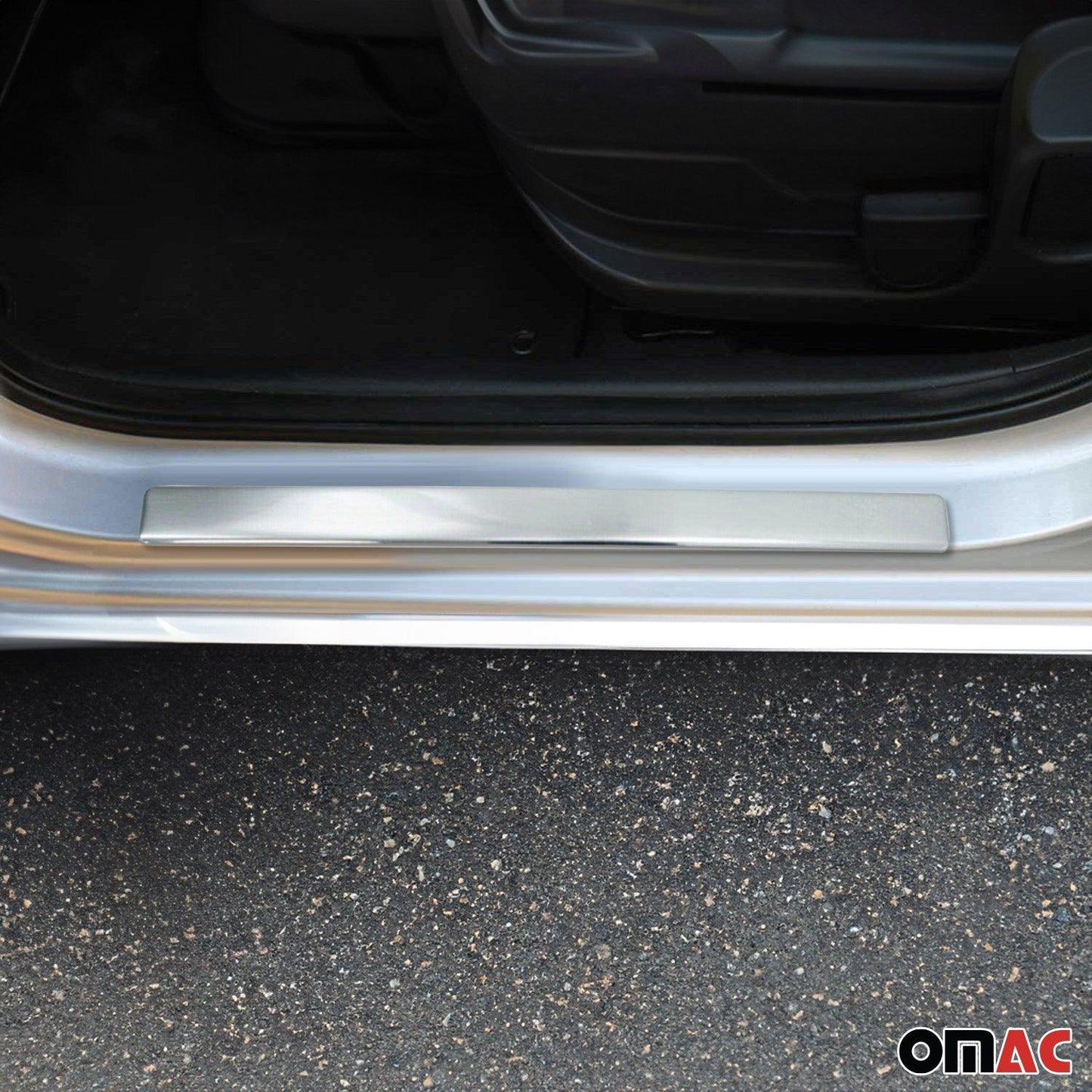 OMAC Door Sill Scuff Plate Scratch Protector for Alfa Romeo 147 2002-2007 Steel 4x 0101091N