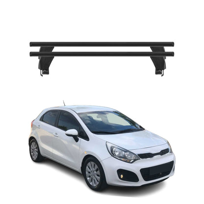 2012-2017 Kia Rio Hatchback Roof Rack Cross Bars Black