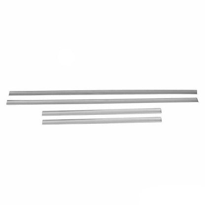 OMAC Universal Chrome Side Door Streamer Guard S.Steel Silver 4 Pcs. 96095-57