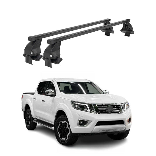 2016-2020 Nissan NP300 Navara Roof Rack Cross Bars Black