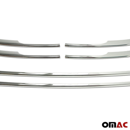 OMAC Front Bumper Trim Molding for VW T6 Transporter 2015-2021 Steel Silver 6 Pcs 7550083