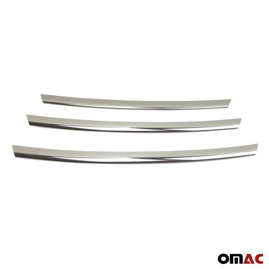 OMAC Front Bumper Grill Trim Molding for Hyundai Veloster 2012-2017 Steel Silver 3Pcs 3211081