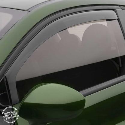 OMAC Window Visor Vent Rain Deflector for Audi A4 Wagon 2008-2012 Black Smoke 2x 1110FR12.532