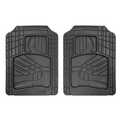 Goodyear Floor Mats Cars Trucks SUV Black All Season Heavy Duty Rubber 2Pcs