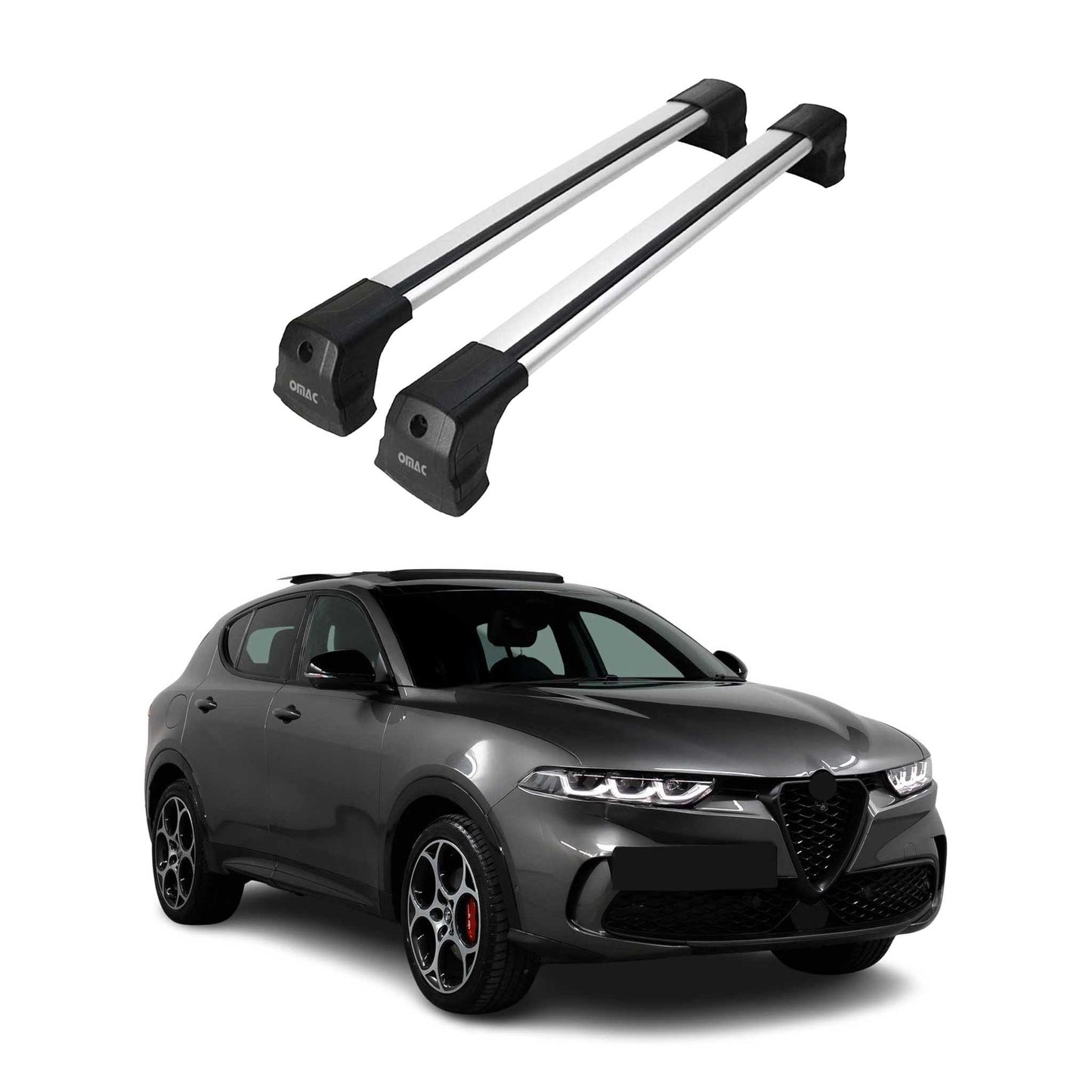 2023-2025 Dodge Hornet Roof Rack Cross Bars Silver