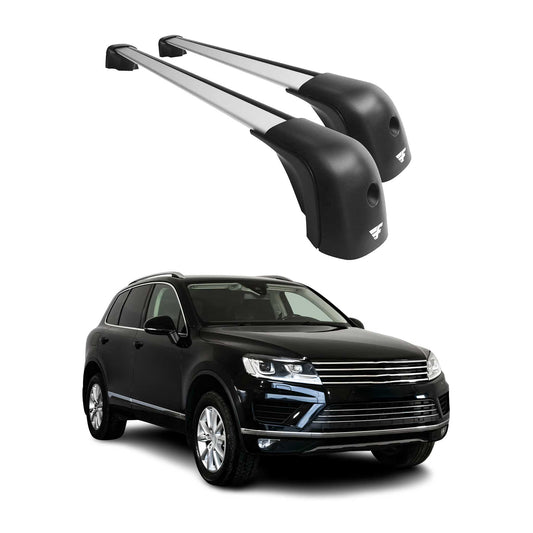 2011-2018 VW Touareg Roof Racks Cross Bars Silver
