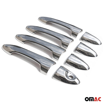 OMAC Car Door Handle Cover Protector for Ford Focus 2000-2007 Hatchback Steel 8 Pcs 2601041