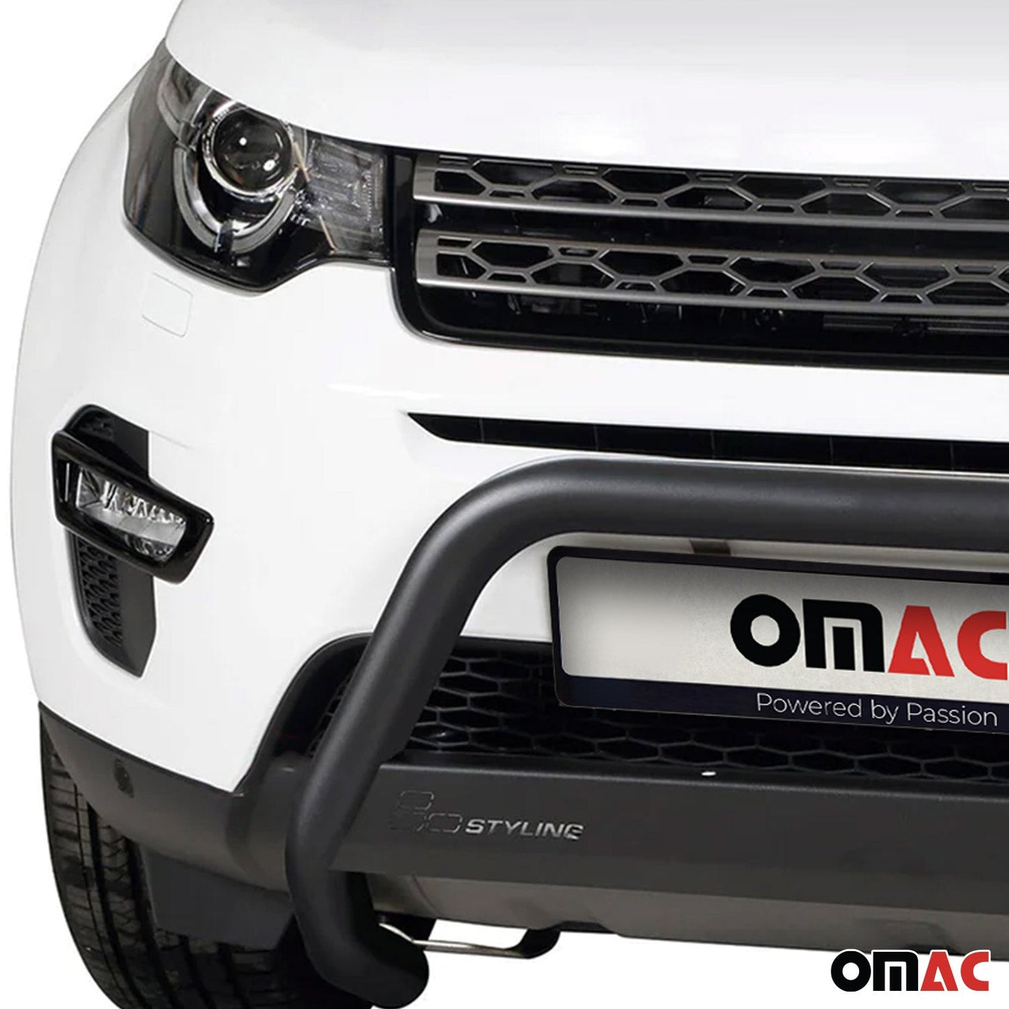 OMAC Bull Bar For Land Rover Discovery Sport 2018-2020 Bumper Guard Black S.Steel 6015MSBB090B