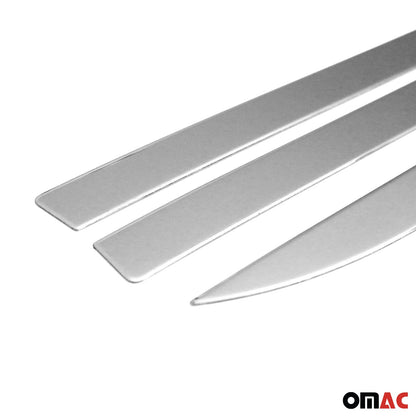 OMAC Side Door Molding Trim Skirt Garnish for Volvo XC90 2016-2024 Steel Silver 4 Pcs U015299