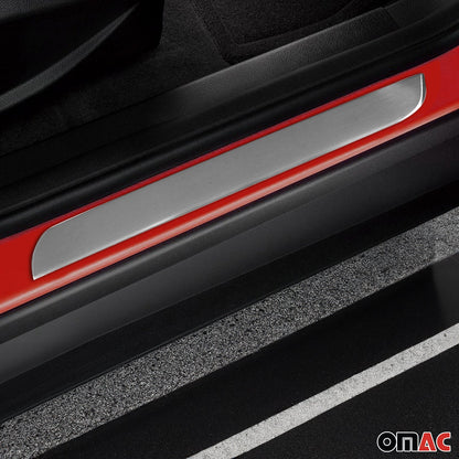 OMAC Chrome Door Sill Cover Scuff Plate 4 Pcs S. Steel Fits Citroen C3 2002-2009 1502091N