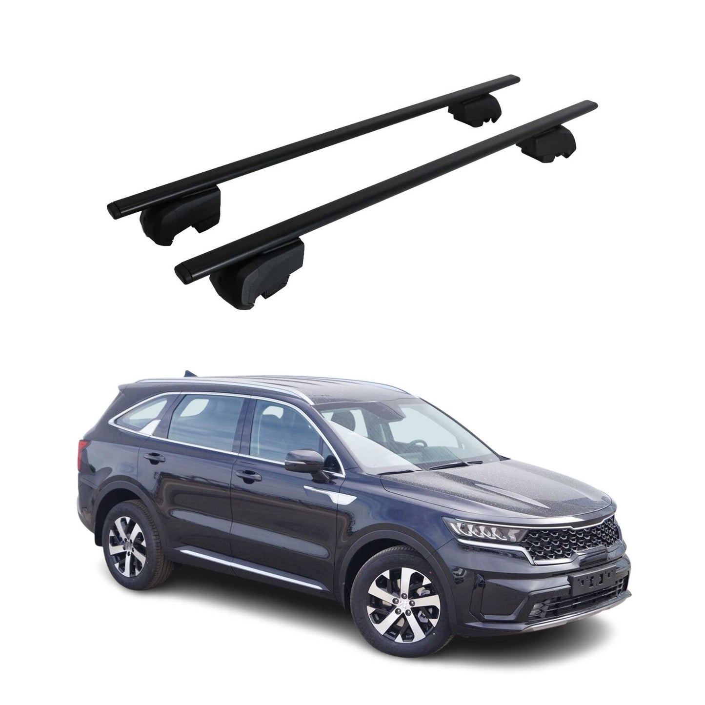 2021-2025 Kia Sorento Roof Rack Cross Bars Black