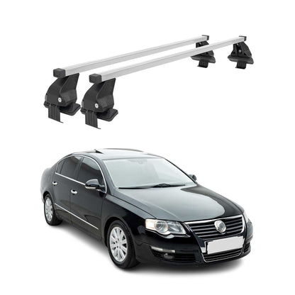 2006-2010 VW Passat B6 Sedan Roof Rack Cross Bars Silver