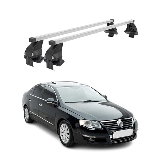 2006-2010 VW Passat B6 Sedan Roof Rack Cross Bars Silver