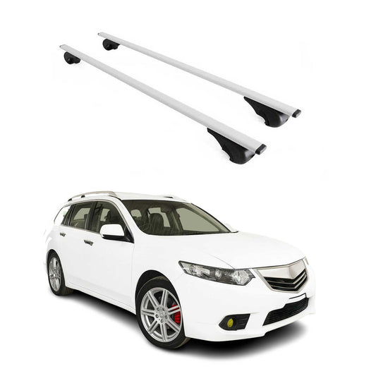 2011-2014 Acura TSX Sport Wagon Roof Rack Cross Bars Silver