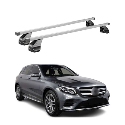 2016-2019 Mercedes GLC Class Coupe C253 Roof Rack Cross Bars Silver