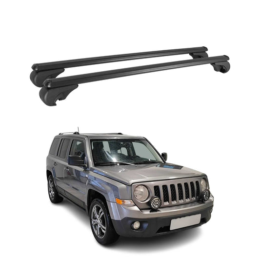 2007-2017 Jeep Patriot Roof Rack Cross Bars Black