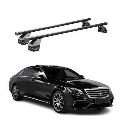 2014-2020 Mercedes S Class W222 Sedan Roof Rack Cross Bars Black