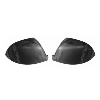 OMAC Side Mirror Cover Caps Fits VW T5 Transporter 2010-2015 Carbon Fiber Black 2 Pcs 7530111C
