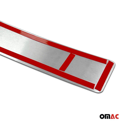 OMAC Rear Bumper Sill Cover Protector for Ssangyong Rexton 2006-2012 Brushed Steel 6702093T