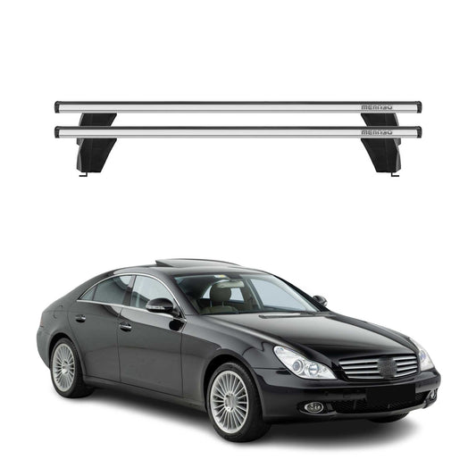 2008-2011 Mercedes CLS Class C19 Roof Rack Cross Bars Silver