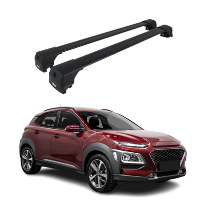 2018-2023 Hyundai Kona Roof Rack Cross Bars Black