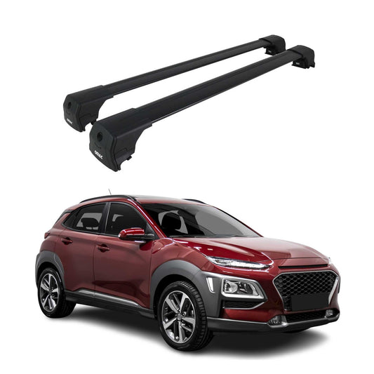 2018-2023 Hyundai Kona Roof Rack Cross Bars Black
