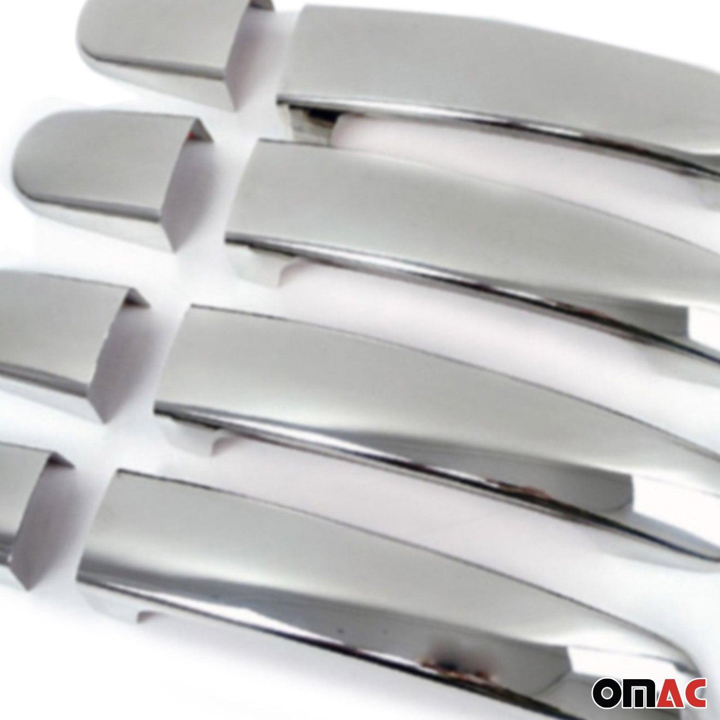 OMAC Car Door Handle Cover Protector for Ford Transit 150 2015-2024 Steel 8 Pcs '2624043