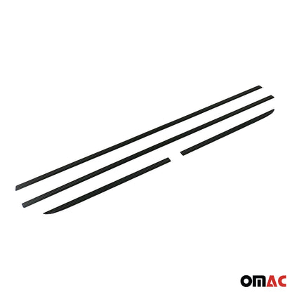 OMAC Car Side Door Streamer Guard Trim Black Aluminum Accessories 4 Pcs 9697131B