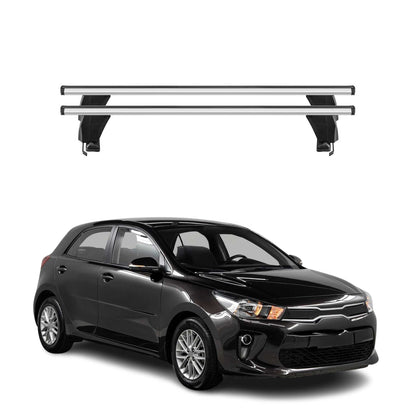 2018-2023 Kia Rio Hatchback Roof Rack Cross Bars Silver