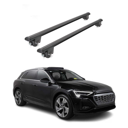 2023-2025 Audi Q8 e-tron Roof Rack Cross Bars Luggage Lbs Black 2 Pcs