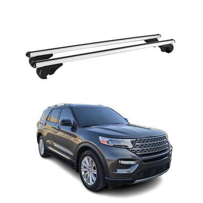 2020-2025 Ford Explorer Roof Rack Cross Bars Silver
