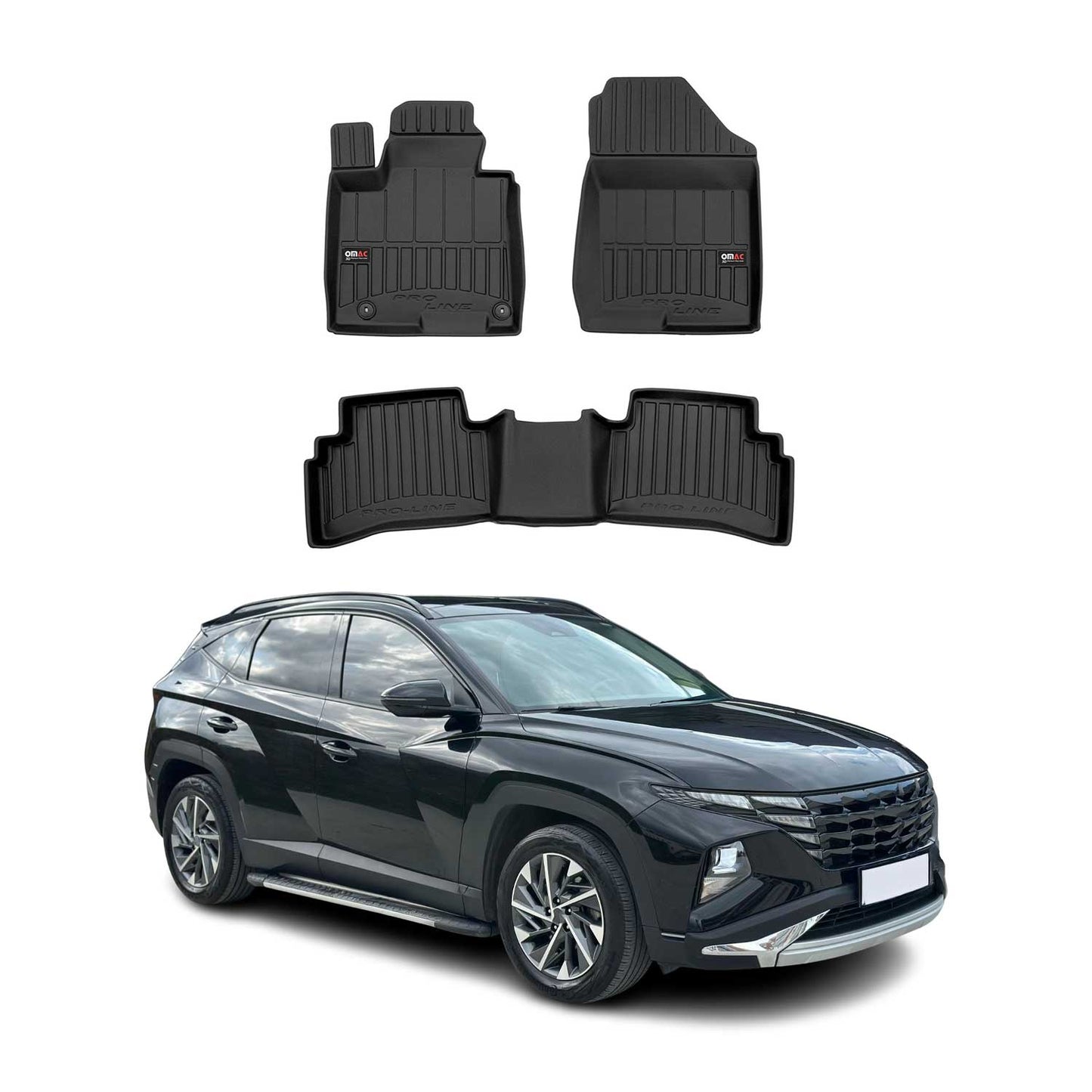 2022-2026 Hyundai Tucson Premium Floor Mats Liners Full Set All Weather Heavy Duty