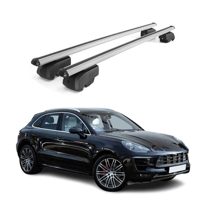 2015-2025 Porsche Macan Roof Rack Cross Bars Silver