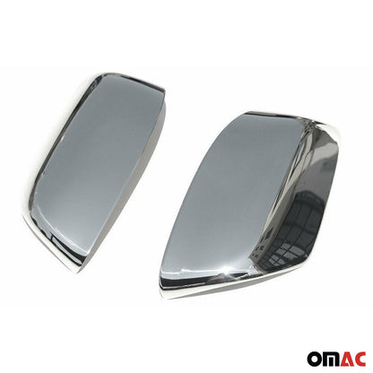 OMAC Side Mirror Cover Caps Fits Lexus GX 460 2010-2019 Steel Silver 2 Pcs 7013111-1
