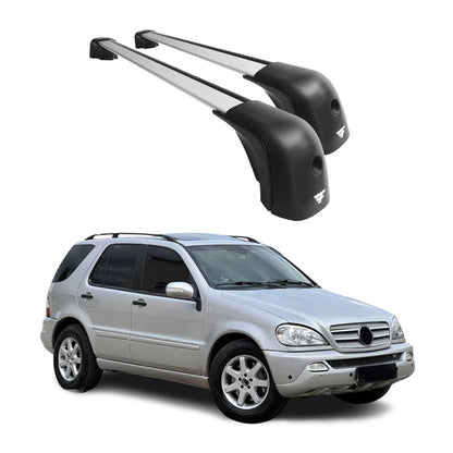 1997-2005 Mercedes M ML Class W163 Roof Racks Cross Bars Silver