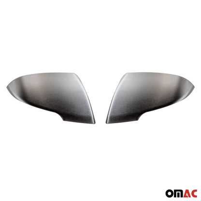 OMAC Side Mirror Cover Caps Fits Kia Sportage 2011-2014 Brushed Steel Silver 2 Pcs 4016111T