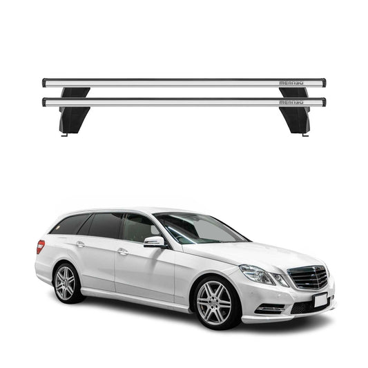 2010-2016 Mercedes E Class W212 Sedan Roof Rack Cross Bars Silver