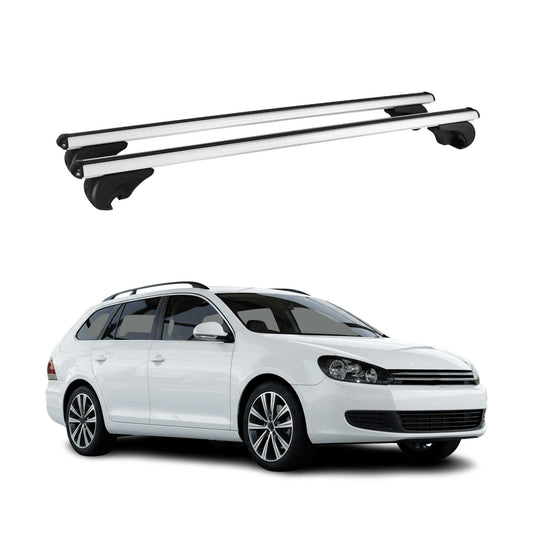2011-2014 VW Jetta Sportwagen Roof Rack Cross Bars Silver
