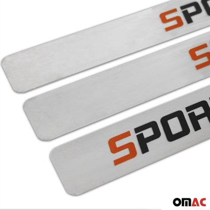 OMAC Door Sill Scuff Plate Scratch Protector for Ford Escape 2020-2024 Sport Steel 4x LC-2646091S