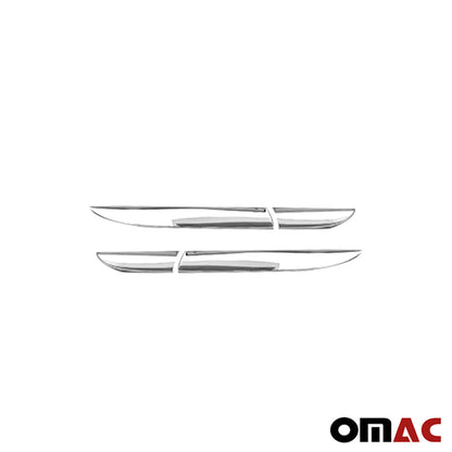 OMAC Trunk Tail Light Trim Frame for Renault Clio 2012-2018 Steel Silver 4 Pcs 6116104