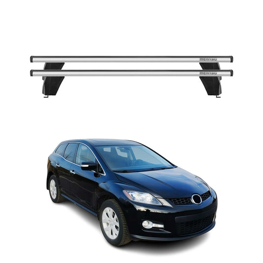 2007-2012 Mazda CX-7 Roof Rack Cross Bars Silver