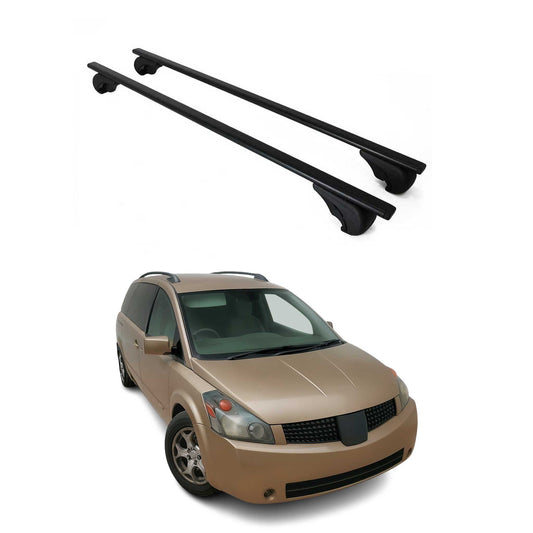 2004-2009 Nissan Quest Roof Rack Cross Bars Black