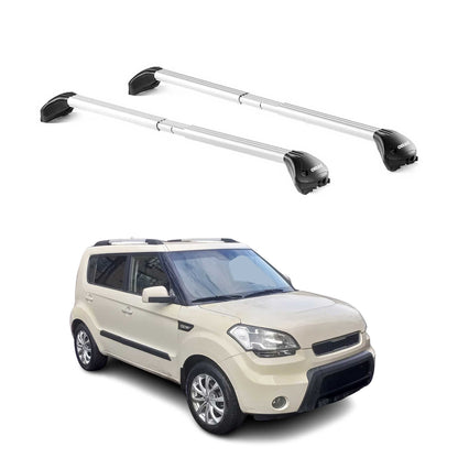 2009-2013 Kia Soul Roof Rack Cross Bars Silver
