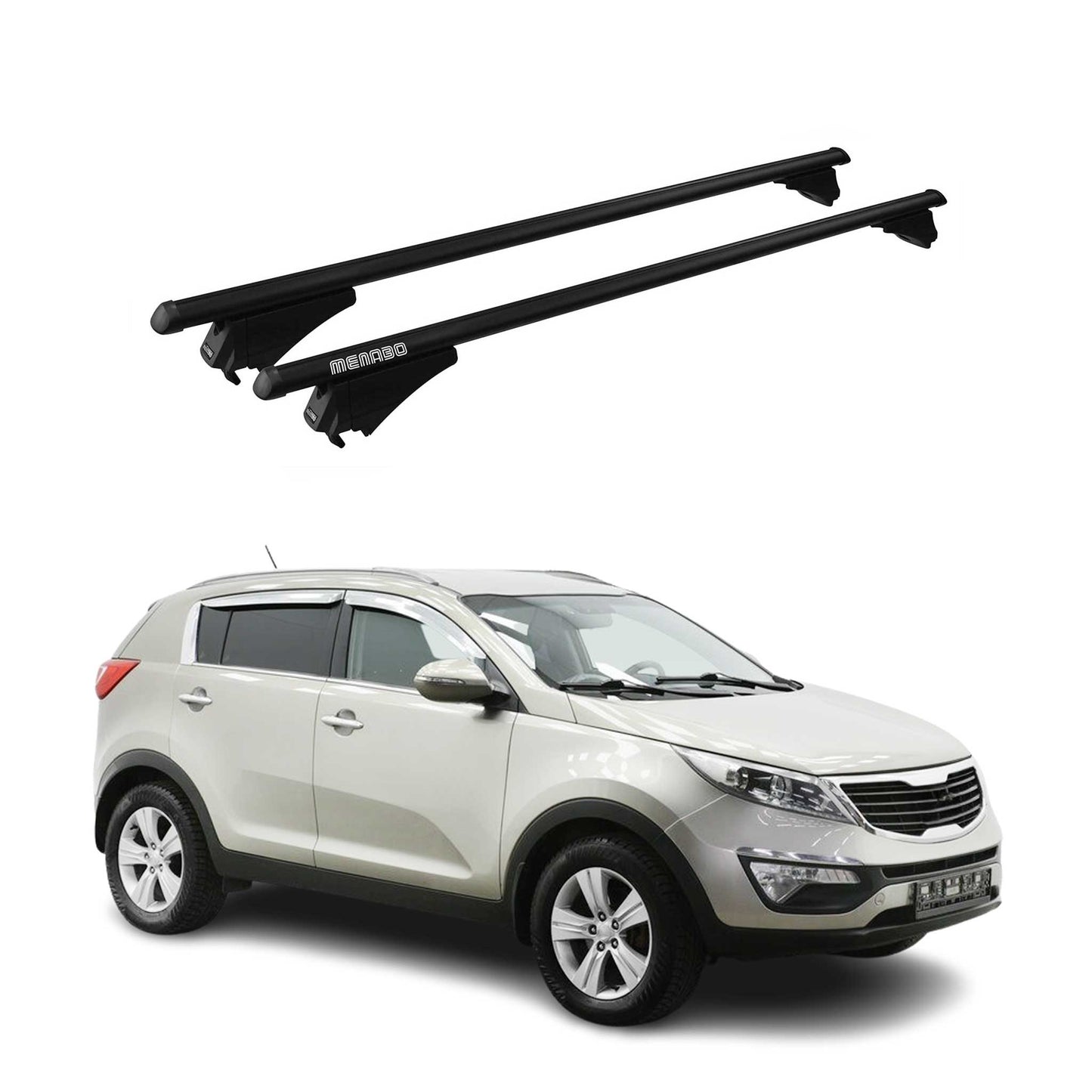 2015-2016 Kia Sportage Roof Rack Cross Bars Black