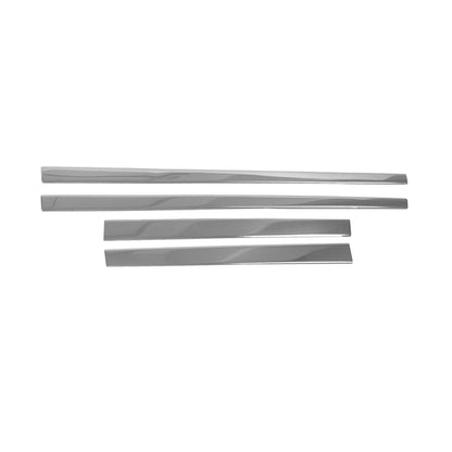 OMAC Side Door Molding Trim Skirt Garnish for VW Tiguan 2012-2017 Steel Silver 4 Pcs 7514131