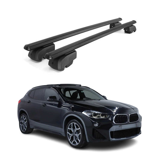 2018-2023 BMW X2 F39 Roof Rack Cross Bars Silver Carrier 2 Pcs