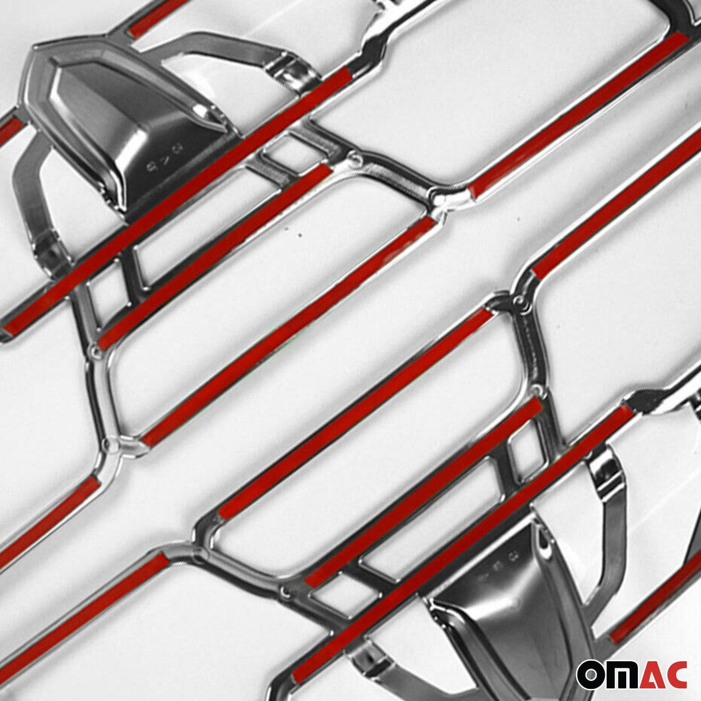 OMAC Trunk Tail Light Trim Frame for RAM ProMaster City 2015-2022 Chrome Silver 2 Pcs 2524101F